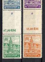 SBZ West-Sachsen MiNr. SZd 7 AX + SZd AXc postfrisch Kurzbefund Jasch