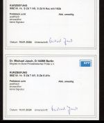 SBZ West-Sachsen MiNr. SZd 7-8 A/B + A/Bc X+Y postfrisch Kurzbefunde