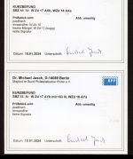 SBZ West-Sachsen MiNr. WZd 17-18 A/B + A/Bc X+Y postfrisch Kurzbefunde