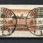 Allenstein MiNr. 12 c Briefstück Kurzbefund Wasels einwandfrei