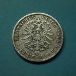 Preussen 1876 B 5 Mark Wilhelm I.