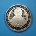 2017 Gigantprägung Papst Franciscus, Kupfer vergoldet PP