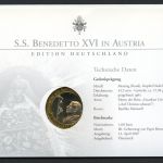 Österreich Numisbrief 2007 Medaille Papst Benedikt XVI. in Österreich