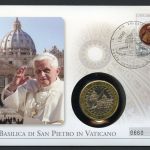 Vatikan Numisbrief 2006 Medaille Papst Benedikt XVI. Basilica San Pietro