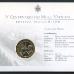 Vatikan Numisbrief 2006 Medaille Papst Benedikt XVI. Vatikan Museum