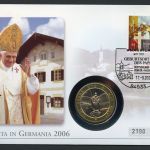 Bund Numisbrief 2006 Medaille Papst Benedikt XVI. Besuch in Deutschland