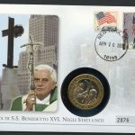 USA Numisbrief 2002 Medaille Papst Benedikt XVI. besucht USA