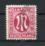 Bi-Zone AM Post MiNr. 40 a Bz gestempelt geprüft Wasels