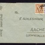 Bi-Zone AM Post MiNr. 10 By + 22 Bz Mischfrankatur Befund Hettler