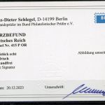 Weimarer Republik MiNr. 415 P OR postfrisch Kurzbefund Schlegel