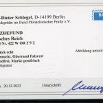 Weimarer Republik MiNr. 422 W OR 2.9.2. ungebraucht Kurzbefund Schlegel