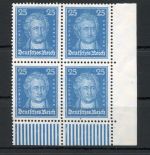 Weimarer Republik MiNr. 393 postfrisch 4er Block Kurzbefund Schlegel