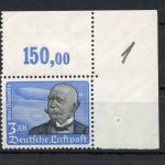 Drittes Reich MiNr. 539 x postfrisch Falz im Oberrand, geprüft Schlegel