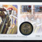 Vatikan Numisbrief 2005 Medaille Papst Benedikt XVI. Schweizer Garde