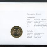 Vatikan Numisbrief 2005 Medaille Papst Benedikt XVI. Schweizer Garde
