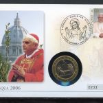 Vatikan Numisbrief 2006 Medaille Papst Benedikt XVI. Ostern