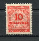 Deutsches Reich Infla MiNr. 318 DD postfrisch geprüft Hochstädter