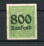 Deutsches Reich Infla MiNr. 301 U mit Falz geprüft Infla Berlin
