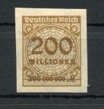 Deutsches Reich Infla MiNr. 323 U mit Falz geprüft Winkler