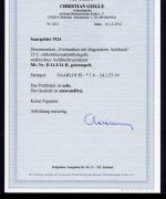 Saargebiet Dienstmarke MiNr. 14 I+II gestempelt Fotoattest Geigle