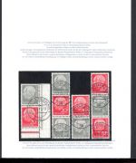 Bund ZD MiNr. W 17-W 23, WZ 15-WZ 16, S 49-S 52 YII gestempelt Fotoattest