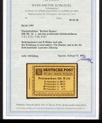 Berlin Markenheftchen MiNr. MH 1 postfrisch Fotoattest Schlegel