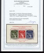 Berlin MiNr. Block 1 Ersttagssonderstempel Fotoattest Schlegel