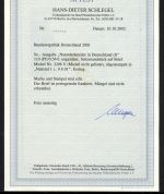 Bund MiNr. 2208 U Einzelfrankatur Fotoattest Schlegel