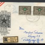Österreich MiNr. 1005 Ersttagsbriefe/ FDC Esperantobewegung