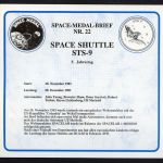 USA Space-Medal Brief 22 Space Shuttle STS-9