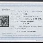 Bizone AM Post MiNr. 17 bD gestempelt Fotobefund Hettler