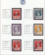 Grönland Lot mit 25 Paketmarken Gefälligkeits-Handstempel