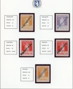 Grönland Lot mit 25 Paketmarken Gefälligkeits-Handstempel