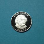 Deutschland Medaille "Die großen Deutschen" Albert Einstein Feinsilber PP