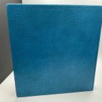 Lindner Ringbinder Blau aus Leder gebraucht