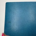 Lindner Ringbinder Blau aus Leder gebraucht