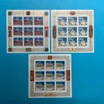 Russland Kleinbogen-Set 1993: MiNr. 340-342 und 348 postfrisch