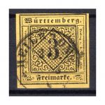 Altdeutschland Württemberg MiNr. 2 d gestempelt