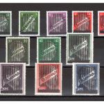 Österreich MiNr. 668-673 + V a-V d postfrisch Gitter-Aufdruck