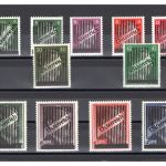 Österreich MiNr. 668-673 + V a-V d postfrisch Gitter-Aufdruck