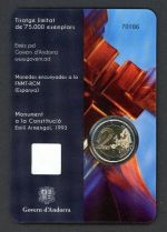 Andorra 2018 Coincard 2 Euro Gedenkmünze "25 Jahre Verfassung" BU