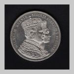 Preussen 1861 Krönungstaler Wilhelm und Augusta vz-st