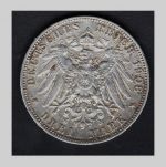 Sachsen 1908 3 Mark Friedrich August III.