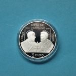 Vatikan 2021 5 Euro Petrus und Paulus, im Etui mit Zertifikat PP