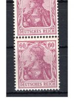 Deutsches Reich MiNr. 92 I postfrisch & Falz senkr. Paar Fotoattest