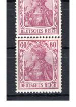 Deutsches Reich MiNr. 92 I postfrisch & Falz senkr. Paar Fotoattest