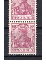 Deutsches Reich MiNr. 92 I postfrisch & Falz senkr. Paar Fotoattest