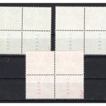 Schweiz MiNr. 355, 356, 358 R Ersttagsstempel als 4er Bl., Befund Renggli