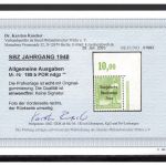SBZ Allg. Ausgaben MiNr. 185 b P OR ndgz postfrisch Befund Ruscher