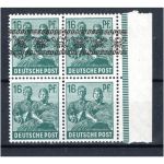 Bizone MiNr. 42 I F postfrisch als 4er Block, geprüft Schlegel
